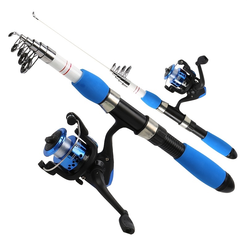 Fishing Rod and Reel Set Fishing Combo Telescopic Fishing Rod with Baitcasting  Fishing Reel for Freshwater or Saltwater Outdoor Travel Fishing