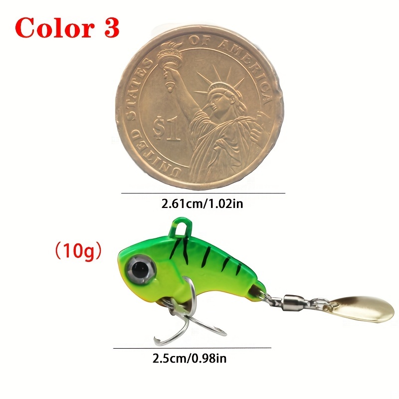 Rotating Metal Vib Fishing Lures Sequins Bionic Artificial - Temu