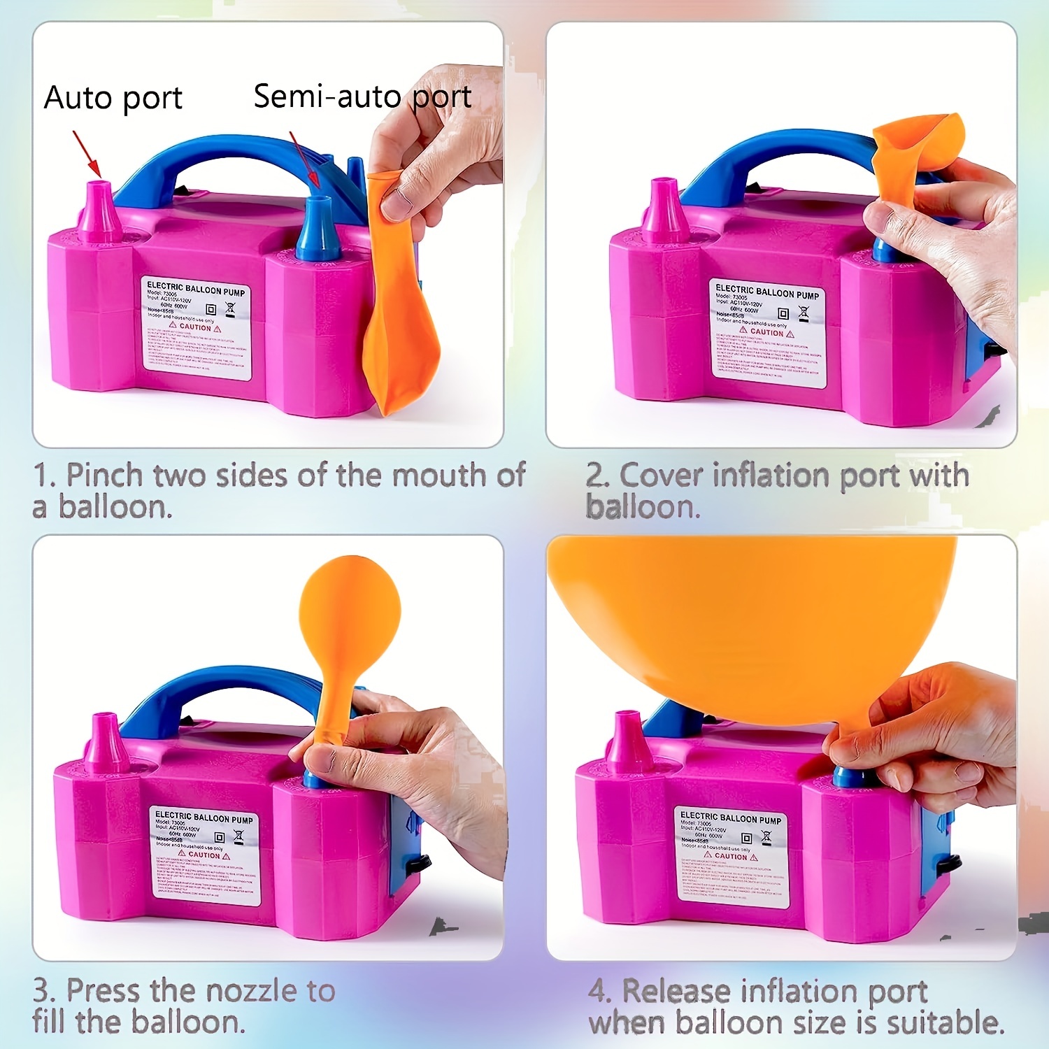 Electric Balloon Pump – Inflates Balloons In 3 Seconds