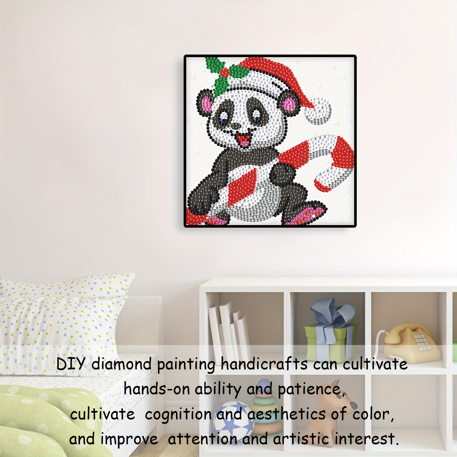 Christmas 5D Diamond Painting Kits, Big And Small Diamond Art Painting,  Panda Cartoon Diamond Painting, Home Decoration Gifts