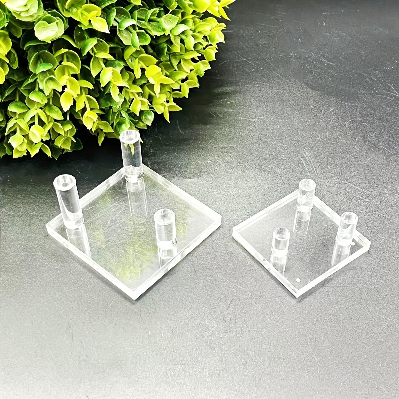 Clear Acrylic Display Stand - Three-Peg Display Easel Stands for