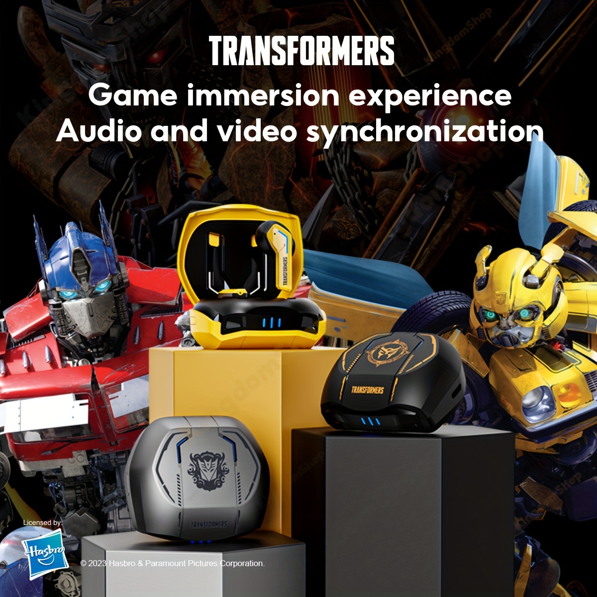 Transformers Gaming Headphones TF-G01 Sem Fio Com Microfone Amarelo Preto  Jogo / Esporte / Música Redução De Ruído Lâmpada RGB Para IPhone Para Ios  Para PC - Temu Portugal