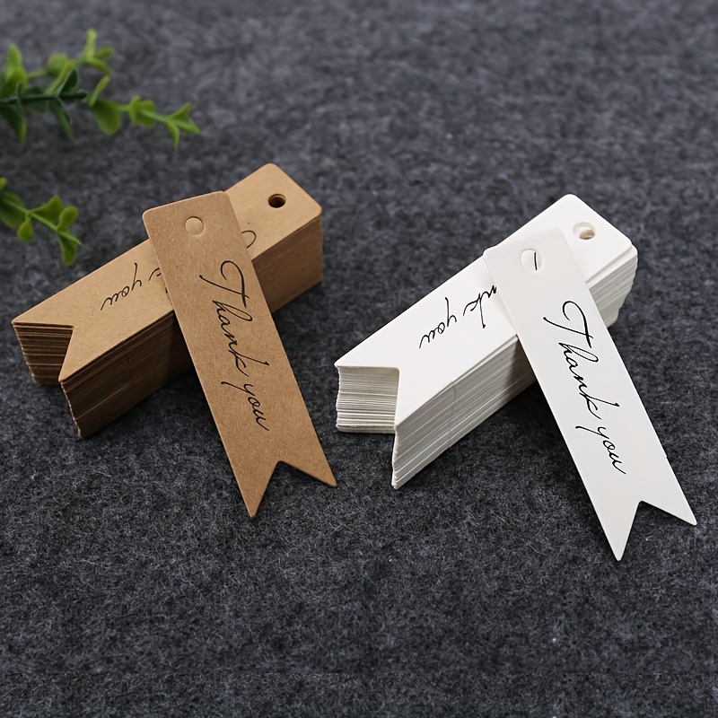 100-Pack Wood Thank You Tags with Twine for Wedding and Baby Shower Party  Favors, 2 inches