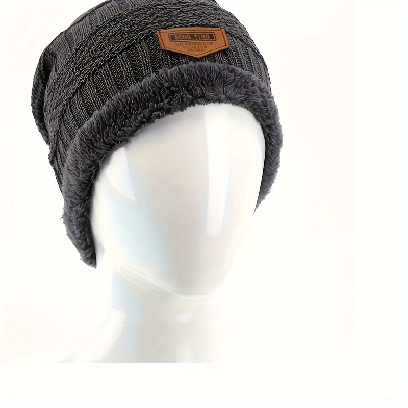 Unisex Winter Fleece Beanie Hat Thick Breathable Hat
