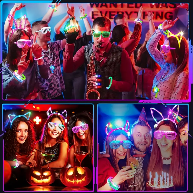Glow In The Dark Party Supplies Led Light Up Toys Neon Party - Temu