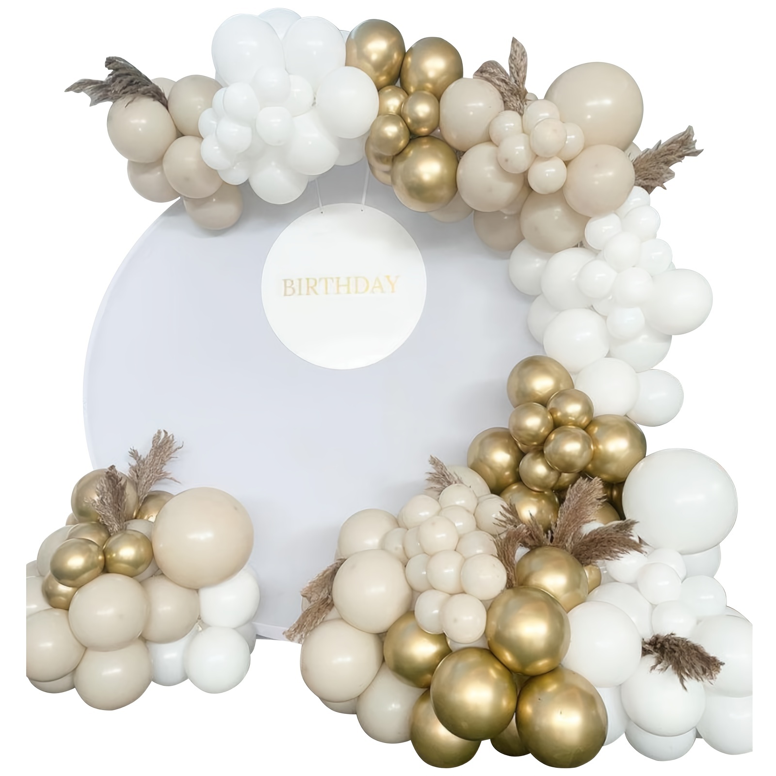 Globos Feliz Cumpleaños Blanco Tinta Metal (12)✔️ por sólo 3,15 €. Envío en  24h. Tienda Online. . ✓. Artículos de  decoración para Fiestas.