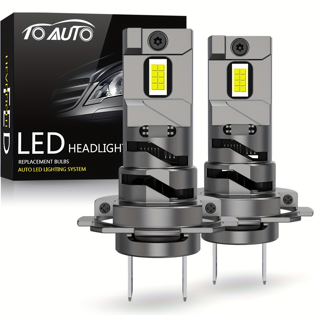 LupuAuto – ampoules LED H7, 60W 18000LM, sans fil, Mini taille pour phare  de voiture CSP, blanc xénon, 6000K, nouvelle collection