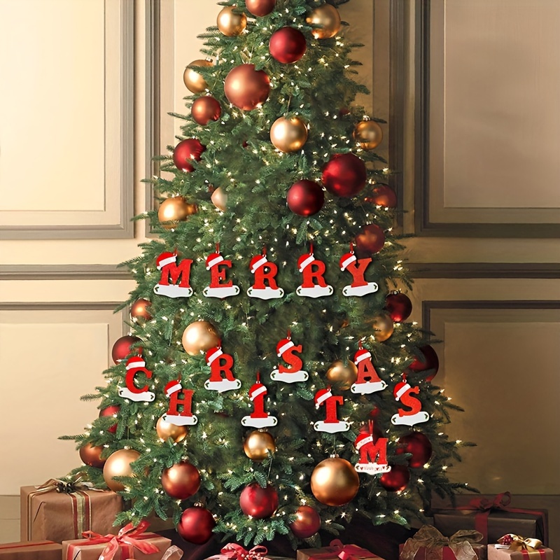 árvore Natal 2023 - Ornamento pequeno decorativo madeira pendurado -  Lembrança bebê para decoração festa Natal em casa, enfeite Natal para  primeira