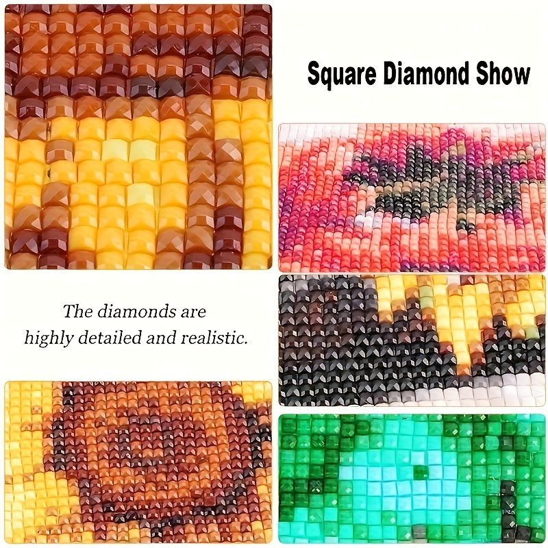 5D Diamond Painting Kit | Pokemon Cross Stitch | Full Round/Square Diamond  Embroidery | Cartoon Animal Embroidery