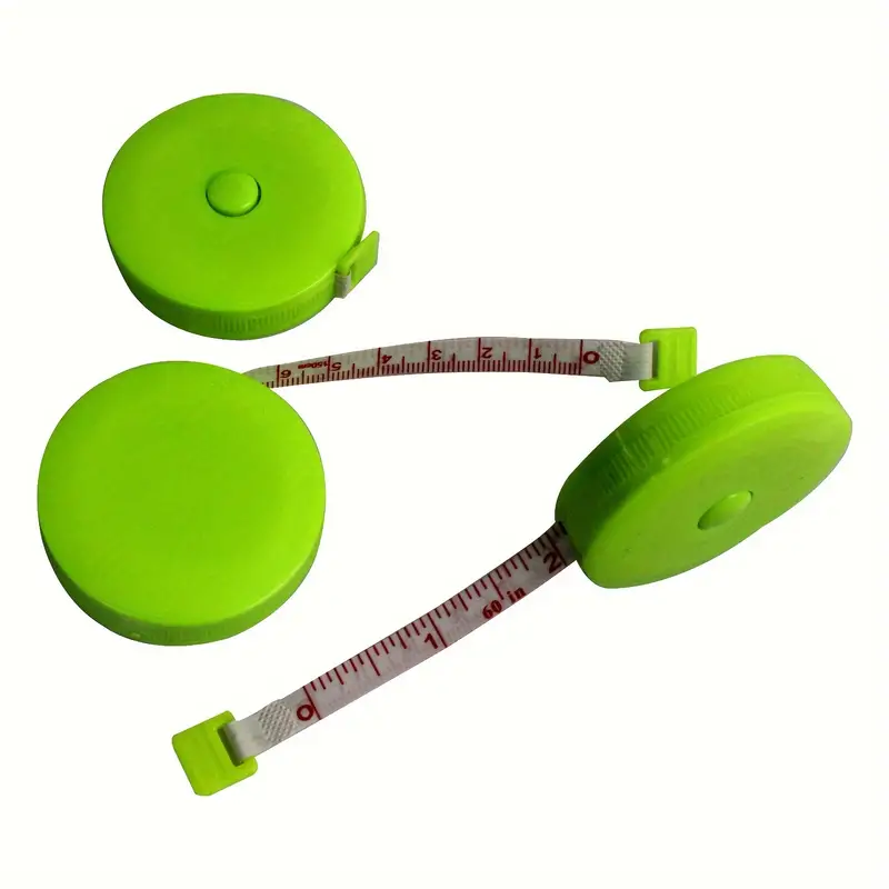 3pcs Tape Measure Measuring Tape For Body Fabric Sewing Tailor Cloth  Knitting Craft Weight Loss Measurements Retractable 60-inch 59.06 Inch,  Small Pus
