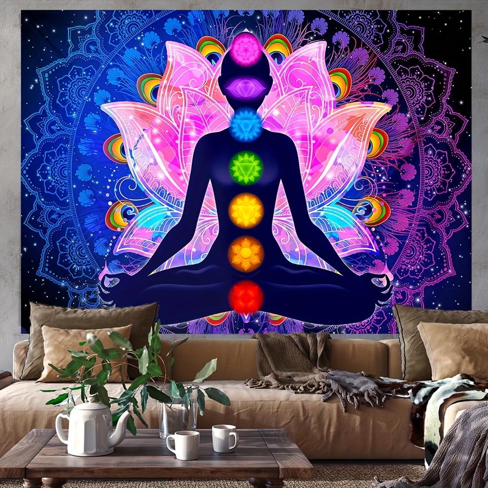 1pc bohemian meditation chakra uv black Temu Australia
