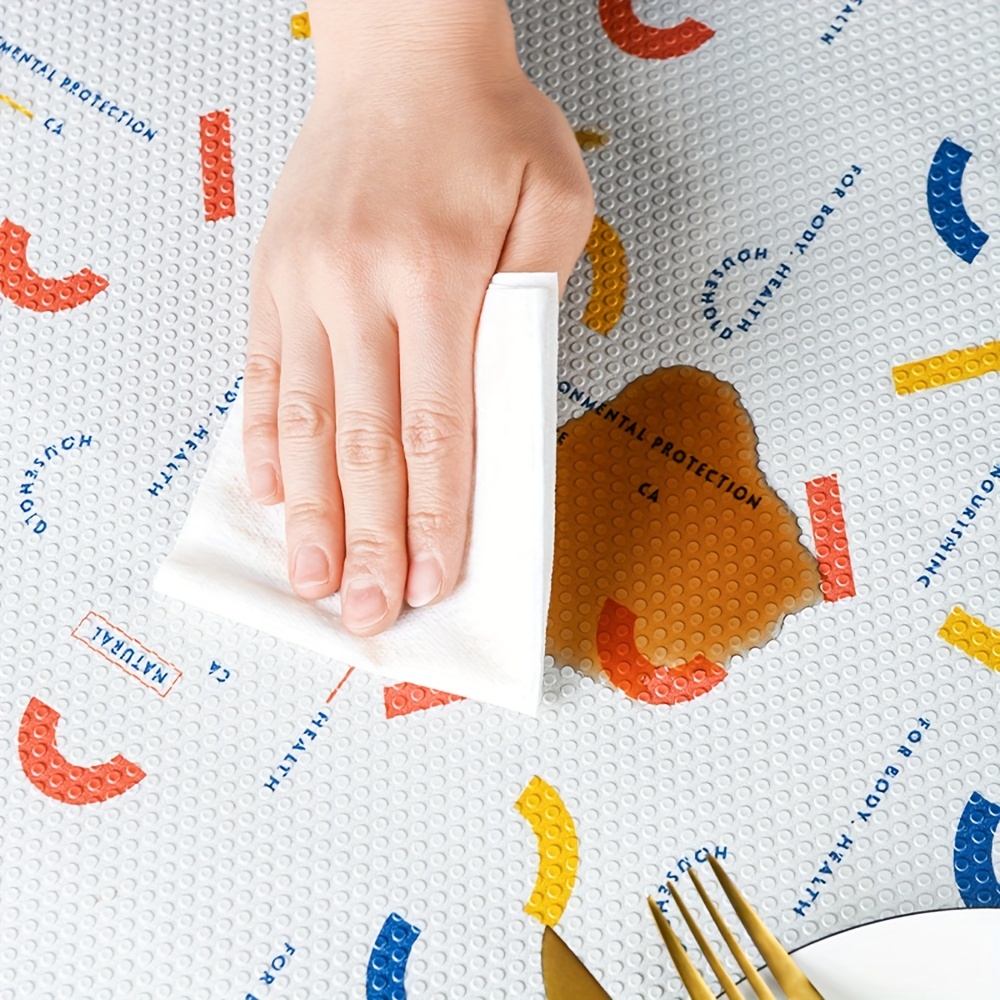 Protective adhesive vinyl shelf liner For The Dining Table 