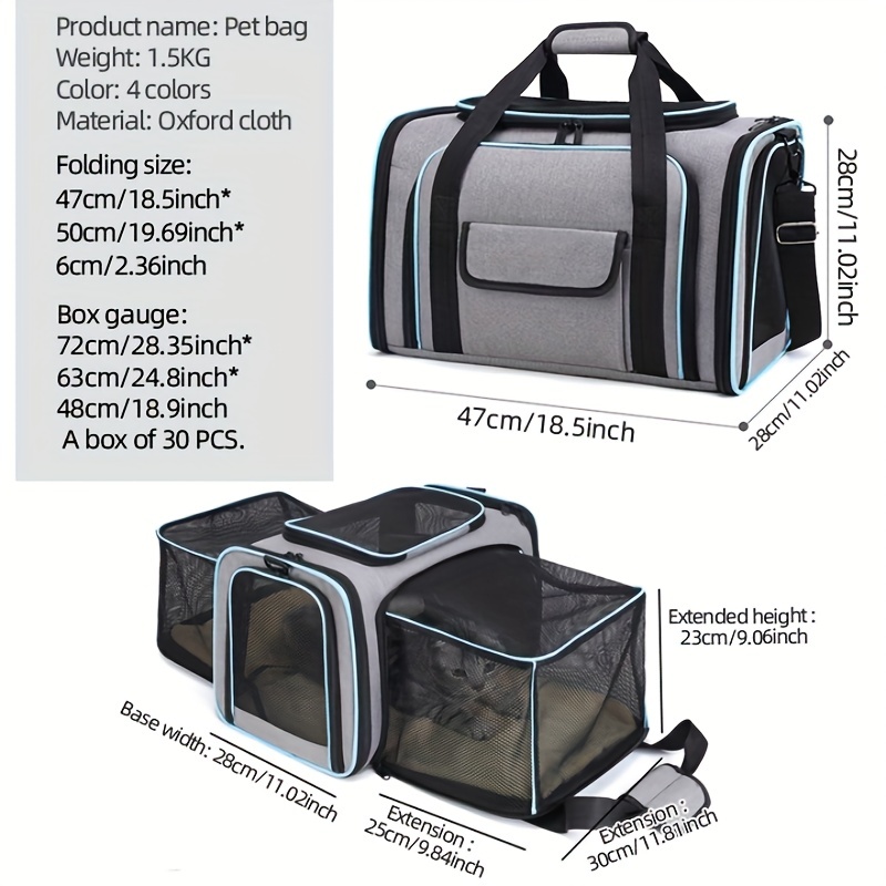 Pet Travel Carrier For Dog Cat Portable Secure Carrier Box - Temu