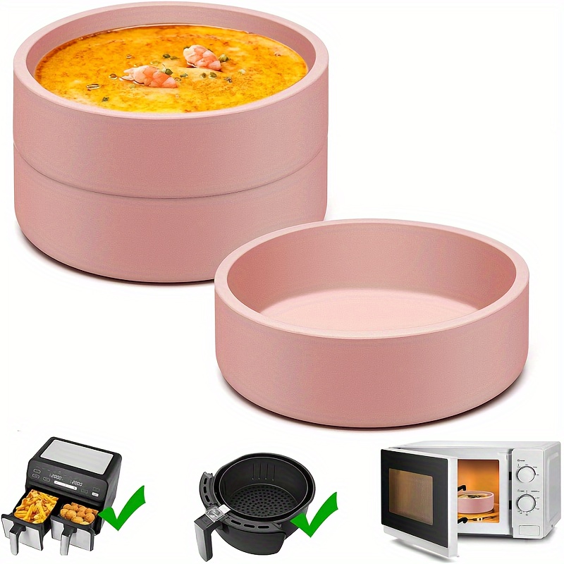 The Versatile Silicone Air Fryer Egg Bit Mold, Silicone Air Fryer Egg Bite  Mold, Reusable Egg Bites Pan With Lid-alternative To Sous Vide Egg Bite  Maker, Air Fryer Accessories - Temu