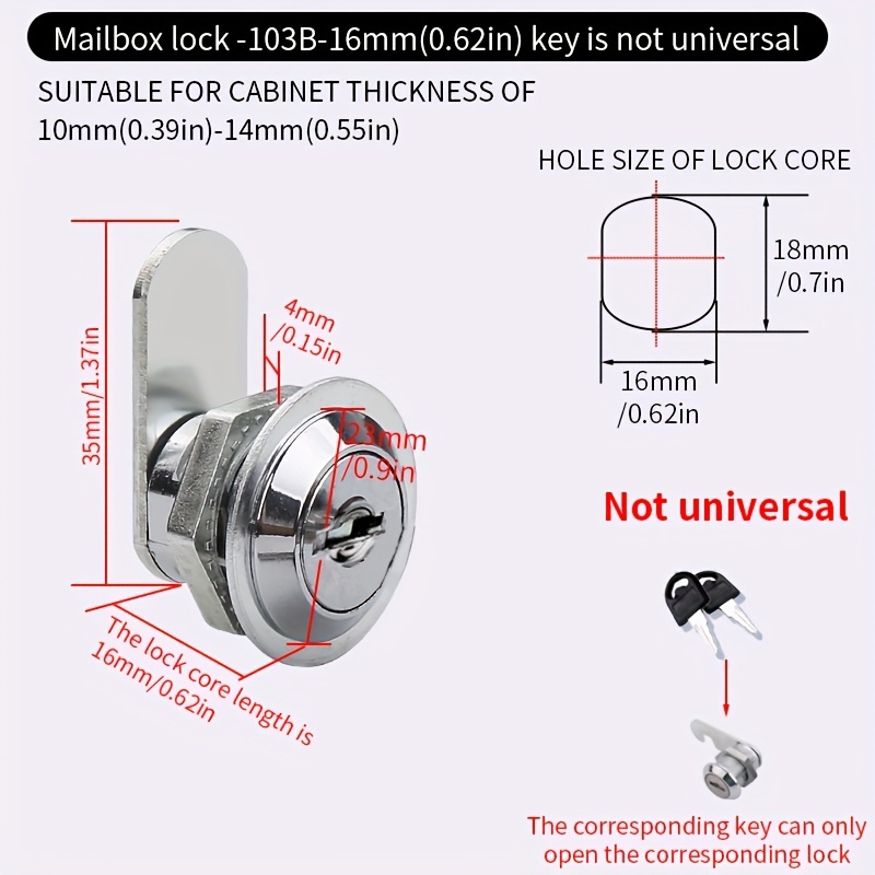 Cabinet & Mailbox Locks for Sale, Buy Cam Locks & More