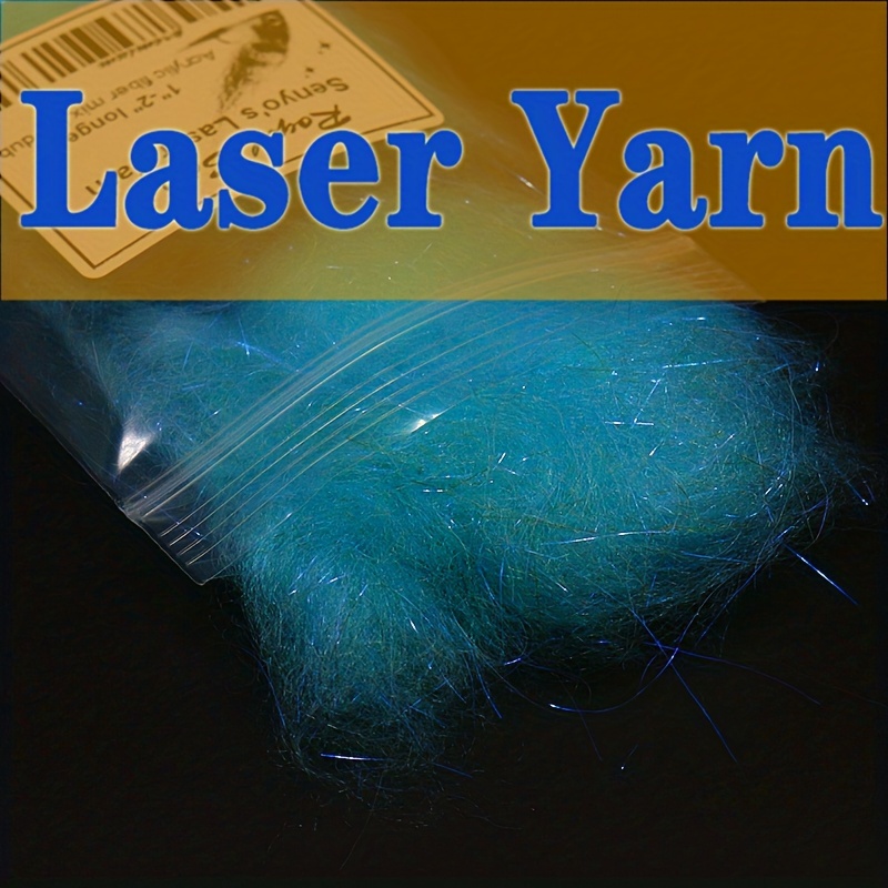 Senyo's Laser Yarn Dubbing Long Sparkle Acrylic Fiber Salmon - Temu Germany