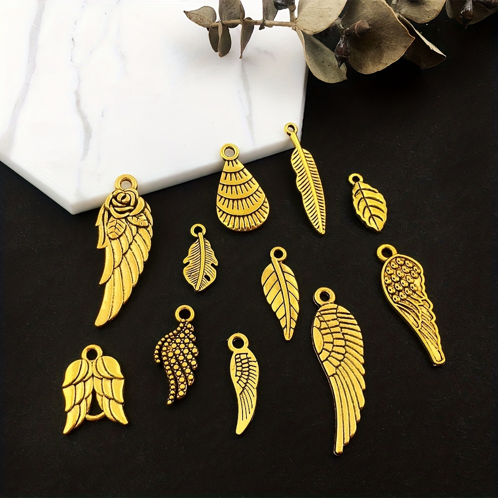 100pcs Mixed Antique Silver Metal Charms for DIY Projects