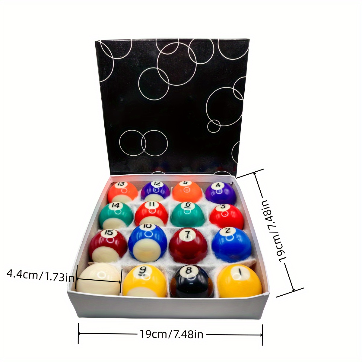 Haosie Juego de 16 mini bolas de billar, 1.0 in0.98 pulgadas, mini bola de  billar de resina, para juegos de recreación – Yaxa Colombia