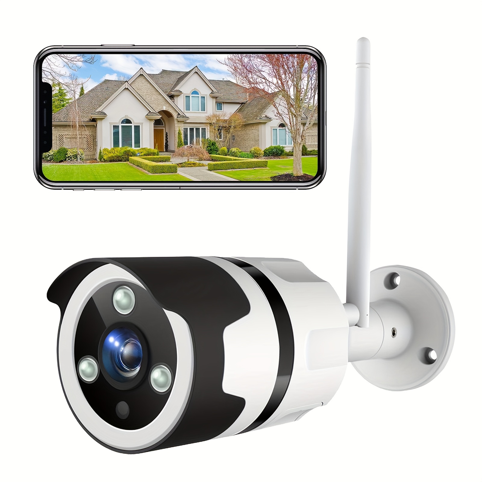 Netvue Solar Outdoor Camera for Home Security 2K WiFi Camera with Motion  Detection, 2-Way Talk, Compatible with Alexa