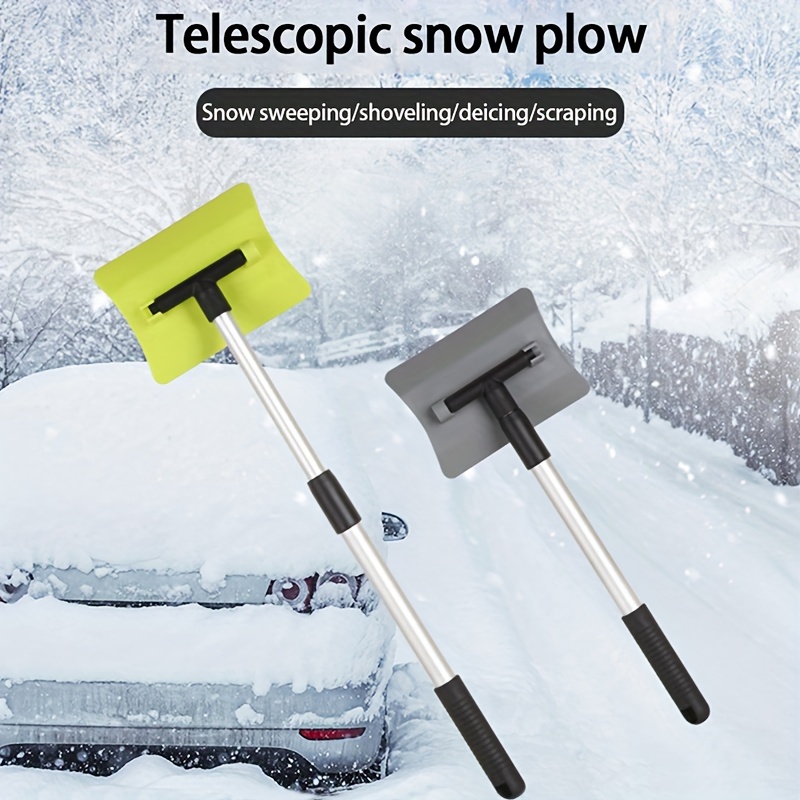 Snow Shovel Aluminum Alloy 180 Degree Rotating Telescopic Durable Car  Accessories Car Snow Shovel Car Supplies Shovel