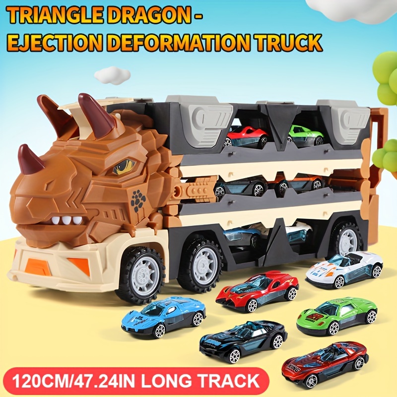 Dinosaur Truck Carrier Juguete Dinosaurio Niños Conjunto - Temu Chile