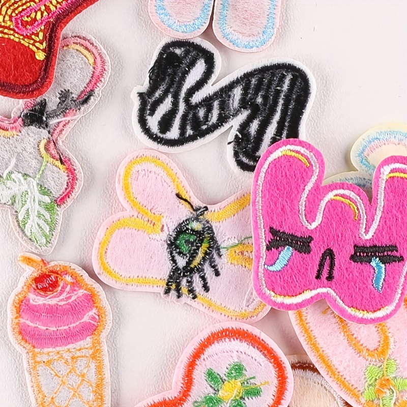 26 Letters Patches Diy Stickers Embroidery Applique Iron On - Temu