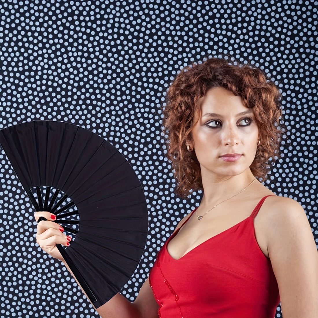 Retro Fabric Fan Chinese Tai Chi Fan Gift