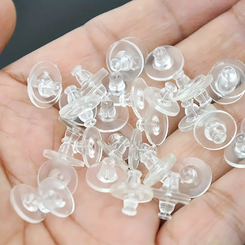 Rubber Earring Backs Soft Clear Earring Backings for Studs Hypoallergenic  Silicone Earrings Backs Stopper Replacement for Women (200 Pcs)