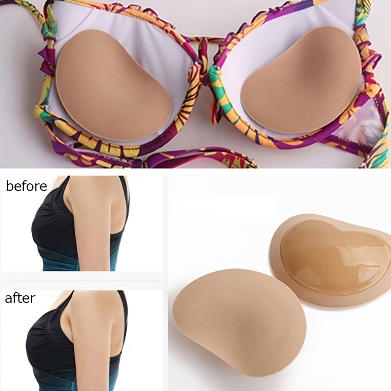 WOMENS PUSH UP SILIC INSERTS BRA CLEAVAGE CHICKEN FILLETS