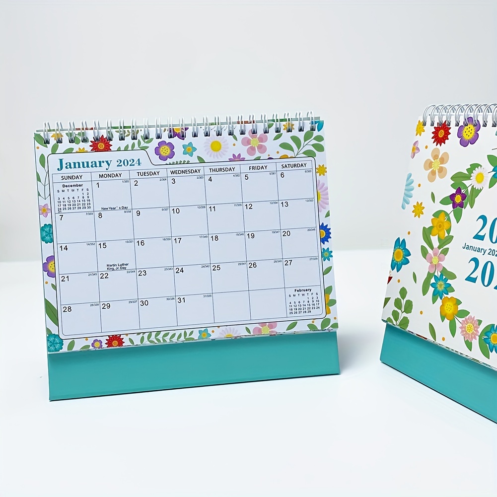 Calendario 2024 Planner Modello Aziendale Set Progettazione Minimalista  Scrivania Calendario - Vettoriale Stock di ©CreativePixa 671517534