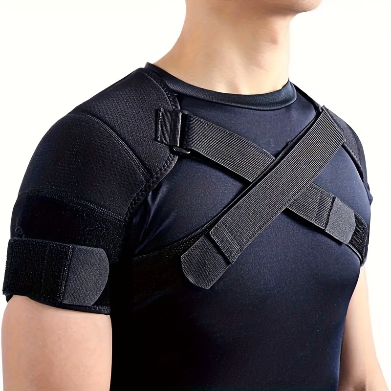 Double Shoulder Brace Warm Support Stability Compression Sleeve Wrap  Recovery, Shoulder Support for Pain Relief & Injury Prevention. Compression  Ice