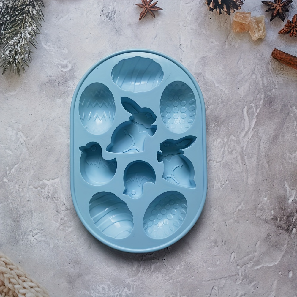 6 cavity Easter Egg Silicone Cake Baking Mold Easter - Temu