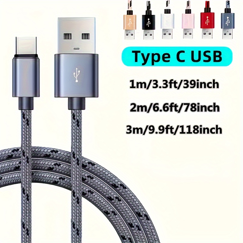  Cargador magnético giratorio 3 en 1 Cable de carga rápida en  forma de L y recto Cable de datos USB 3A para Android tipo C i-pho 3.3 ft  con soporte de