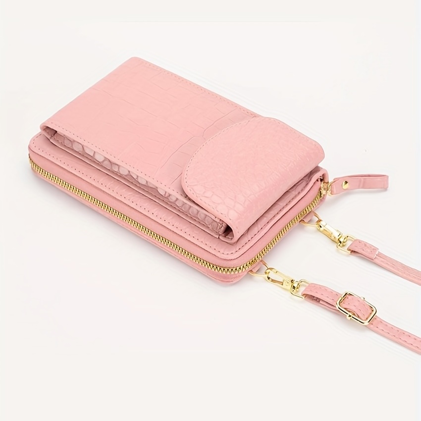 Mini Solid Color Phone Bag, Multi Zipper Crossbody Bag, Water Proof Small  Shoulder Purse - Temu