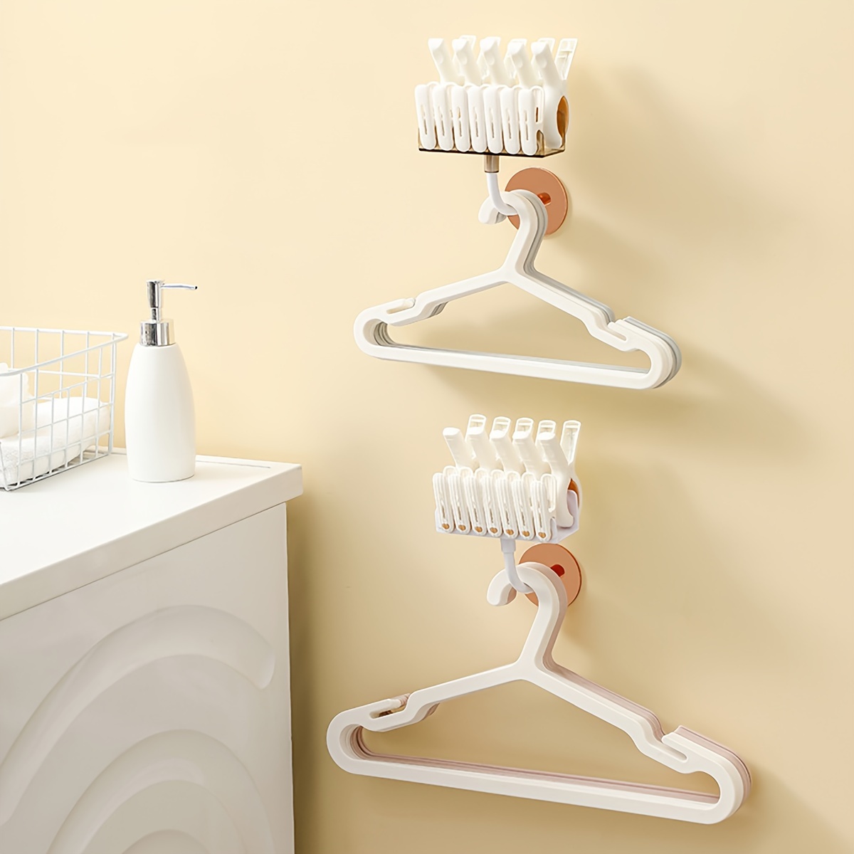 5 rod Wall Mount Retractable Clothes Drying Rack Space - Temu