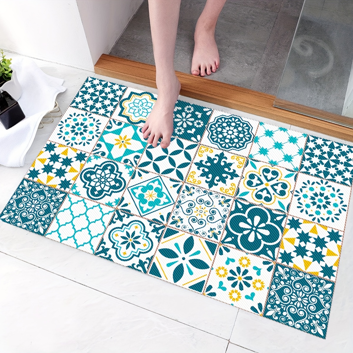 Non-slip Mat Bathroom Thickened Pvc Plastic Carpet Waterproof Toile