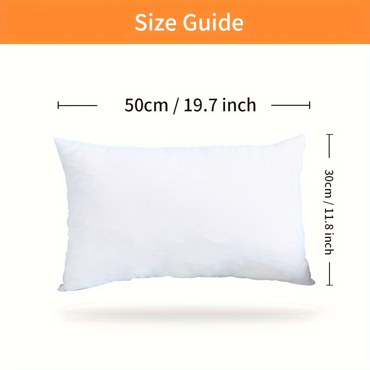 White Square Pillow Core Bedding And Sofa Pillow Insert Indoor