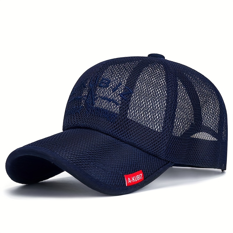 Men's Mesh Baseball Breathable Summer Caps Dad Hat Outdoor Fishing Hats Bone Gorras Snapback Trucker Sunscreen Visor Hat