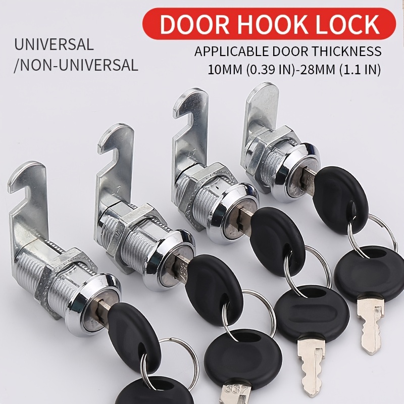 19mm Drawer Locks with Keys, 3 Pack Zinc Alloy Office Drawer Lock