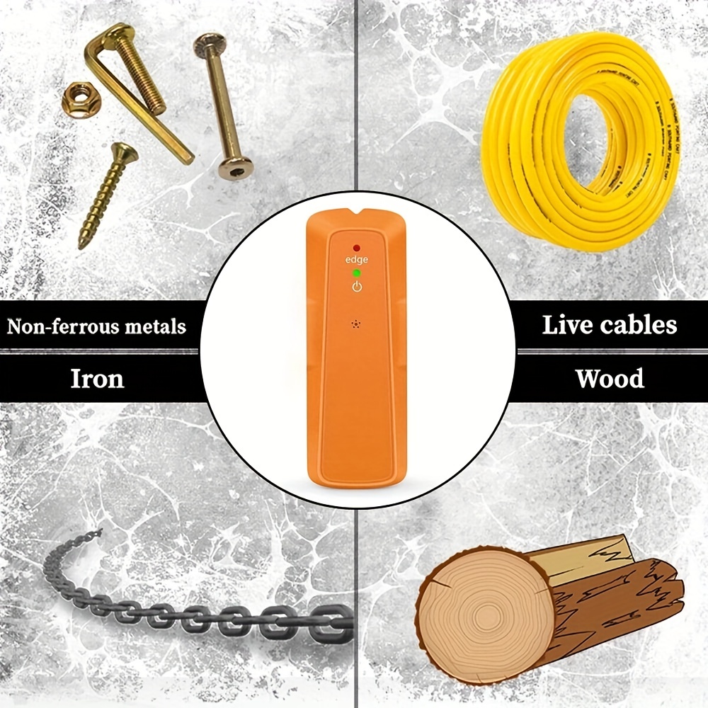 1pc Rilevatore di montanti a parete 5 in 1 Scanner di parete Sensore di  montanti in legno Rilevatore di tubi in cartongesso Joist Live AC Wire  Metal S