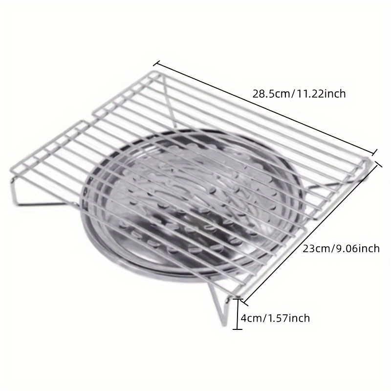 Stainless Steel Portable Folding Outdoor BBQ Rack Grill Barbecue Stove Oven  Gas Rack Camping Furnace Kitchen Accessories