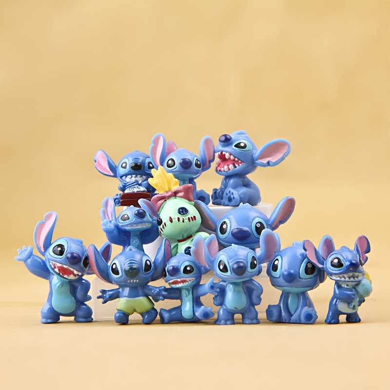 Lot Stitch Figure Toy Set Anime Mini Stitch Action Figurines - Temu