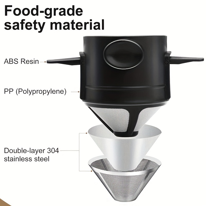 Reusable Coffee Filters Portable Cone Coffee Strainer Pour - Temu