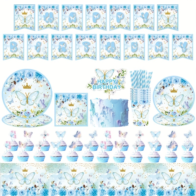 Alice in Wonderland Theme Birthday Party Set Disposable Paper