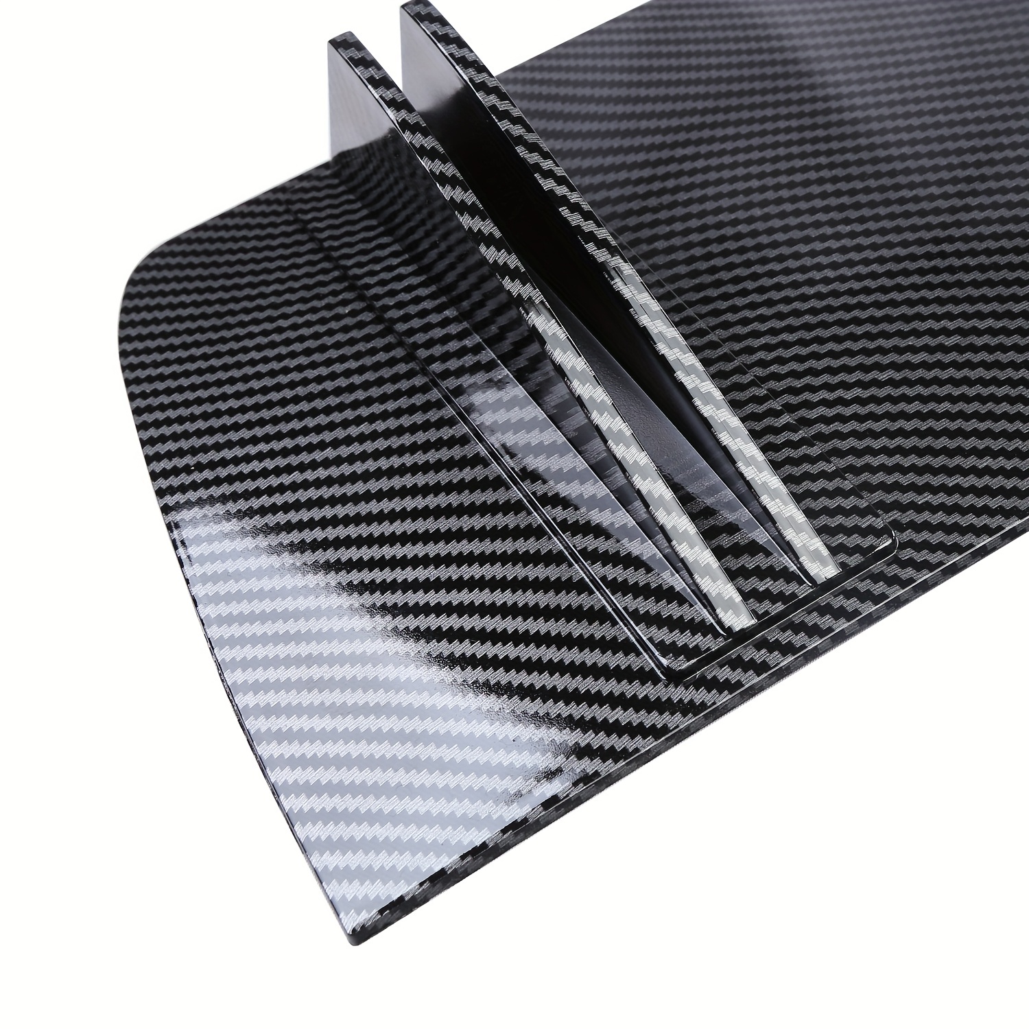 Car Rear Bumper Lip ABS Rear Shark Chassis Fin Style Curved Bumper Lip