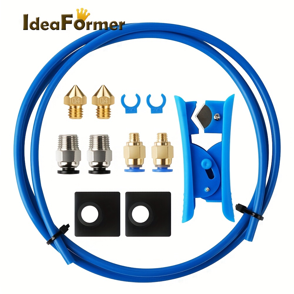 

Ideaformer Pfa Ptfe Tubing 1m Tube Quick Fitting Cutter Pneumatic Fitting Push 1.75mm Filament Nozzles 3d Printer Accessories