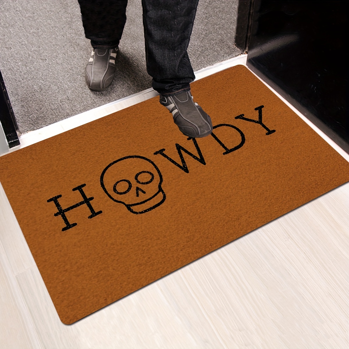 Welcome Entrance Doormat, Low Pile Indoor Outdoor Entrance Mat For High  Traffic Area, Non-slip Bathroom Mat Carpet, For Autumn Thanksgiving  Halloween Harvest Festival, Home Decor, Room Decor - Temu