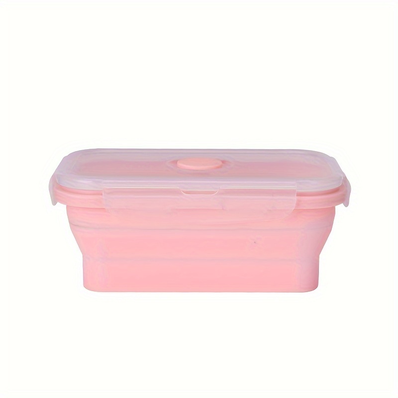 Silicone Lunch Box Folding Bowl Portable Outdoor Crisper - Temu