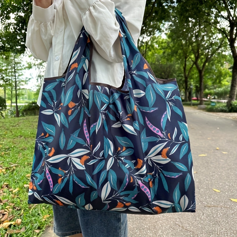 Foldable Large Capacity Shopping Bag Lightweight Nylon - Temu