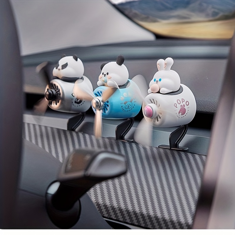 Model3/y Car Air Fresheners Cute Cartoon Pilot Car - Temu Germany